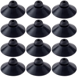 OIIKI 12PCS Fish Tank Suction Cup Clips, Black Aquarium Suction Cup Camp Clips for Fish Tank Attachments for Tank Pump, Overhead Line Tube, Fish Tank Aeration Setup