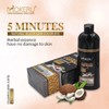 Mokeru coconut Dye Shampoo long lasting hair colour (Natural black),