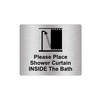 Please Place Shower Curtain Inside The Bath Sign Adhesive Sticker