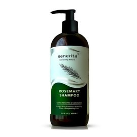 senerita Rosemary Shampoo and Shower gel with Keratin & Collagen, 13.5 Fl Oz, Strengthening & Revitalizing. 400ML