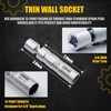 LOGOL 5/8" Swivel Magnetic Spark Plug Socket.3/8" Drive, Enhanced Magnetic