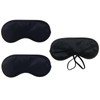 MJIYSGS 3pcs Comfortable Soft Sleep Eye Mask Shade Cover Lightweight