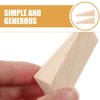 TEHAUX 2pcs Wooden Door Stop Non- Design for Bedroom and