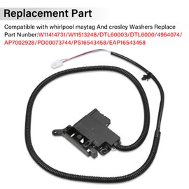 W11414731 Washer Machine Lid Lock Switch Assembly, Washer Lid Switch Compatible with Whirlpool Maytag Crosley Washer Parts Washer Latch Assembly W11513248 AP7002928