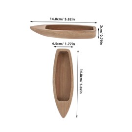 Sosoport Wooden Miniature Boat Model Unfinished Craft Ornament for Home Decor DIY Painting for Collectors for Parties and Table Decoration