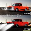 QULOOX 2PCS DOT 7" Inch Round LED Headlights H4 DRL
