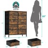 VASICAR Tall Dresser for Bedroom with 10 Drawers, Chest of
