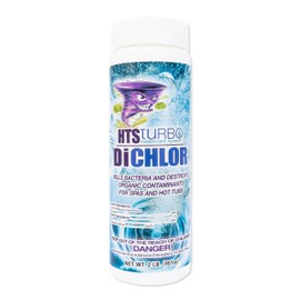 HTS Turbo Dichlor Granular Chlorine Sanitizer for Hot Tubs and Spas (2 lbs)