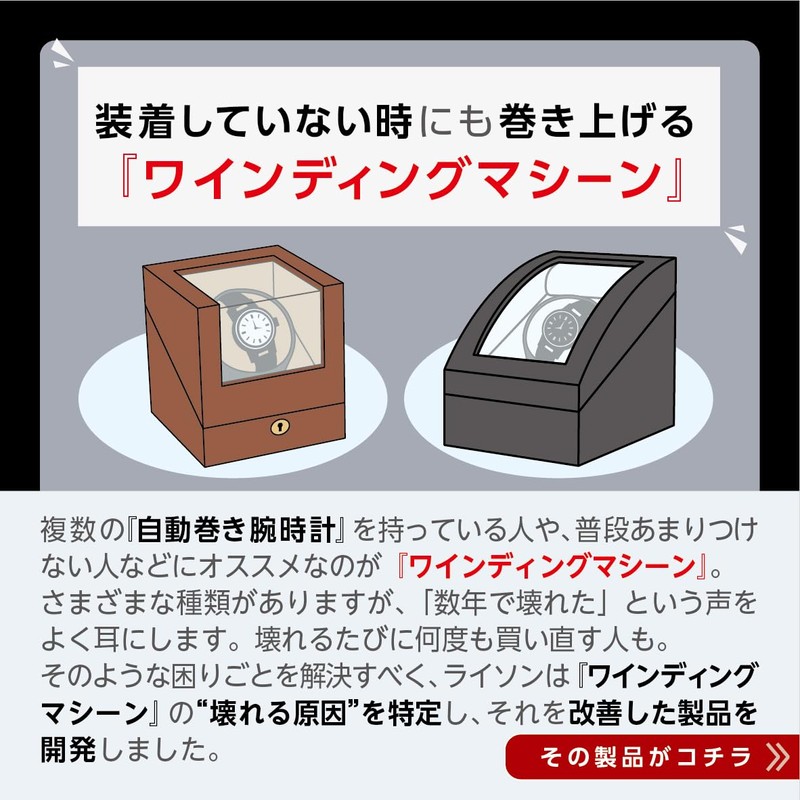 LITHON KSWC-001B Watch Winder Sphere Black Quiet Single Winding Machine