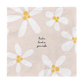 Graphic Workshop Napkins with Saying Large | Pack of 20 | 16.5 x 16.5 cm | Colourful | Liebe. Lache. Enjoy