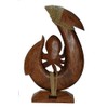 Myriahs 13" Tall Hand Carved Wood He'e Octopus Hawaiian Makau