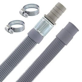 DEKAROX 1 m Drain Hose Extension 19/19-22 mm Diameter Straight/Conical Straight with Hose Clamp -20 °C to +90 °C Universal for Washing Machine Dishwasher Dishwasher