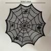 30cm Black Spider Web Placemat for Halloween – Lace-Style Round