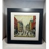 Greetingles Lowry-Style 12"/31cm Square Framed Print. Beautiful Black Ash Frame