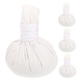 Mikinona 4pcs Portable Herbal Massage Balls Cloth Covered Compress for Relaxation and Essential Oils Infused Spa Tool for All Body Massage