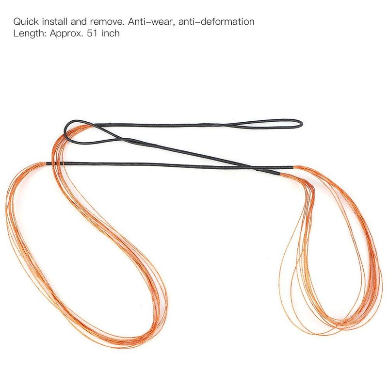 BOROCO Archery Bowstring, 51 Inch Archery Bowstring, Durable Polyester Fibre