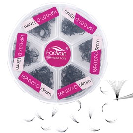 600 Premade Fans Eyelash Extensions 16D Handmade Loose Fans 9-14mm Volume Eyelash Extensions 0.07 Thickness (16D-0.07D,9-14mm)