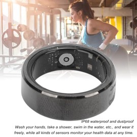 Smart Ring, IP68 Waterproof Fitness Trackers Smart Ring Health Tracker with Charging Case, Wearable Fitness Tracker for Sports (NO. 11)