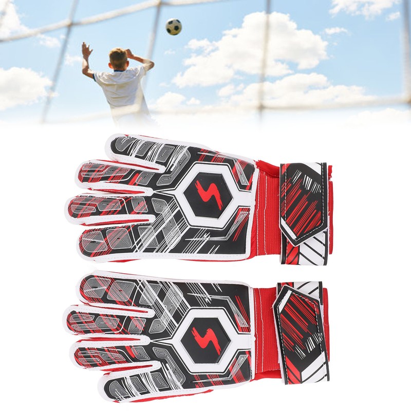 1 Pair Kids Soccer Gloves Latex Collision Resistance Football Goalkeeper