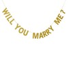 Will You Marry Me Banner Bunting for Valentine's Day, Wedding,