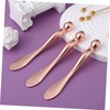 iplusmile 6 Pcs Rose Gold Metal Eye Cream Applicator Tool