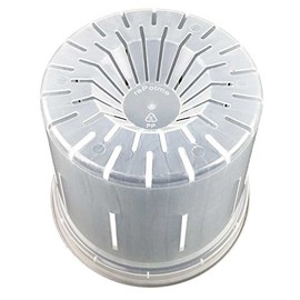 6" Slotted Clear Orchid Pots by rePotme - 6 Pack (Crystal Clear)