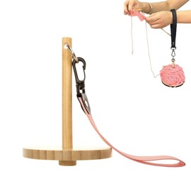 Yarn Holder for Crochet, Portable Yarn Spinner Wooden Yarn Spool Rack Wrist Yarn Holder Crochet Accessories Prevents Yarn Tangling and Misalignment for Knitting Crocheting Craft Lover