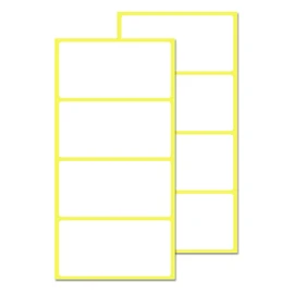 100 x 50 mm, 600 Pack, Matte White Sticky Labels Stickers