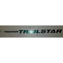 DOES NOT APPLY 1 FLEETWOOD TRACKER TRAILSTAR RV MOTORHOME CAMPER DECALS LOGO 55x3 GREEN GRAPHIC
