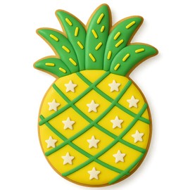 Mighty Gadget Detailed Pineapple Cookie Cutter & Stamp - 4x2.4" (Random Color), Perfect for Hawaiian Parties