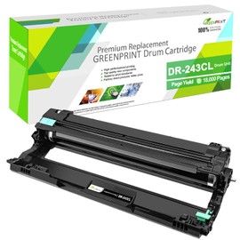 DR-243CL DR243CL Compatible Drum Unit Cartridge 18000 Pages Replacement for Brother HL-L3210CW L3230CDW L3270CDW DCP-L3510CDW L3550CDW MFC-L3710CW L3730CDN L3750CDW L37770CDW 00CDW( Black, High Yield)