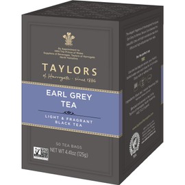 Taylors of Harrogate Earl Grey Tea, 50 Count, Black