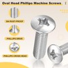 METALLIXITY Phillips Cross Recessed Countersunk Head Screws Bolts (#6-32x1) 30Pcs,