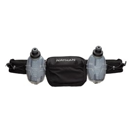 Nathan Hydration Running Belt with Flasks and Storage Pockets. Trail Mix Plus.