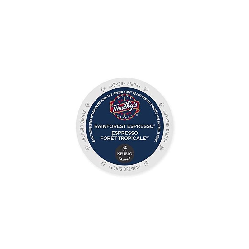 Timothy's World Coffee Rainforest Espresso 96 K-Cups