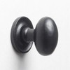 Yester Home Oval Cast Iron Metal Cabinet Knob Matt Black