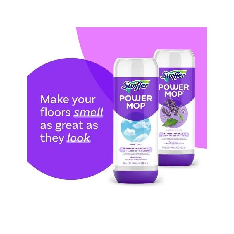 Swiffer 750ML Power Mop Cleaning Solution Fresh Scent