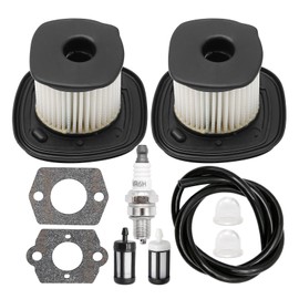 Hoypeyfiy 2 Pcs 4241 140 4404 Air Filter Kit with Fuel Filter, Replacement for Sthil BG86 BG86C SH86 BG66 BG56 Leaf Blowers, Replaces 4241-140-4404 4241-140-4403 4241-140-4400 HD2 Air Filter
