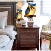 HUIMIEJU Colored Glass Owl Night Light, Children's Room Animal Night