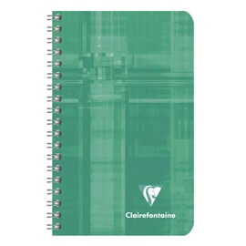 Clairefontaine 8580C - Pack of 10 Spiral Bound Notebooks 7.5 x 12 cm Blank 90 g 50 Sheets Assorted Colours 1 Pack