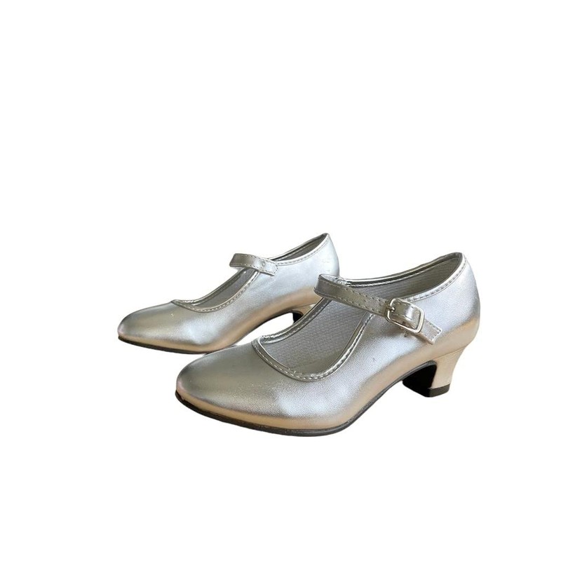 La Senorita Spanish Flamenco Shoes, silver
