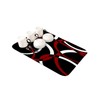Red Black Geometric Dish Drying Mat for Kitchen Counter, Super