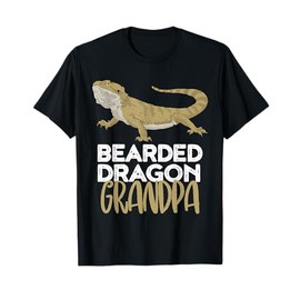 Bearded Dragon Grandpa Shirt Funny Tee For Reptile Lover T-Shirt