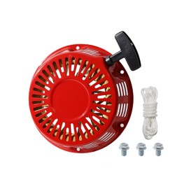 HONTAYOKA GX390 Pull Start Assembly for Honda GX340 11hp 13hp Recoil Starter (Iron Plate Pawl) Red Generator Engine Parts Replaces 28400-ZE3-W01ZA
