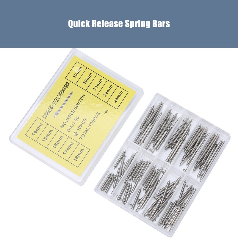 1.8mm / 0.07in Thickness Quick Release Spring Bars Strap Link