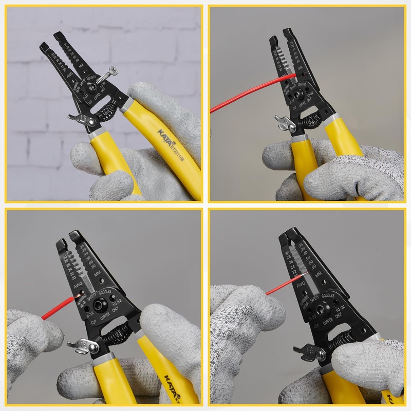 KATA 20-32 AWG Wire Stripper Cutter Wire Stripping Tool and