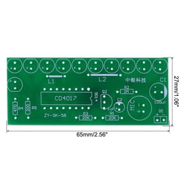 PATIKIL Soldering Practice Kit Board, 4 Set Electronics Kit Prototype PCB Board DIY Welding Circuit Voice Control LED Light for Competition Experiment, 4-12V