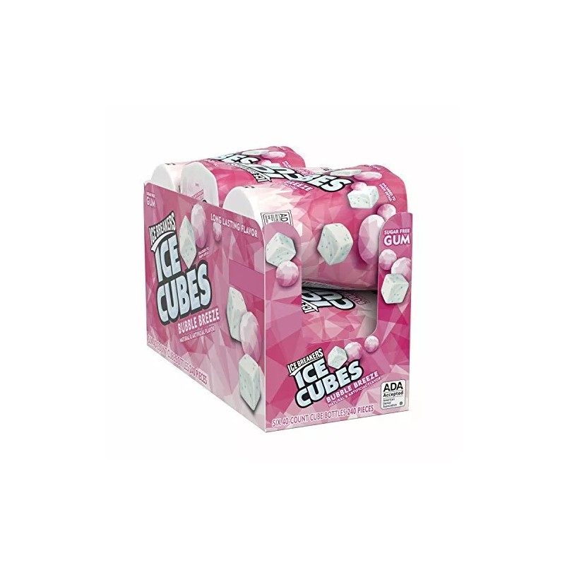 Ice Breakers Ice Cubes Sugar Free Gum Xylitol, Bubble Breeze