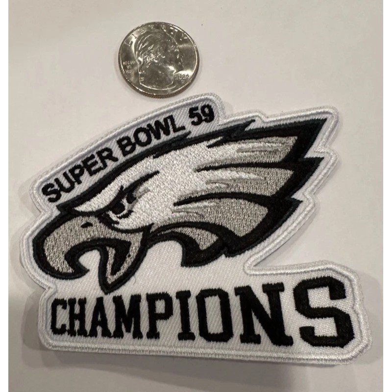 Unbranded Philadelphia Eagles Champions (Sew) On Patch. 4”x 3” Awesome!