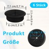 6 Pack Cable Grommet Desk, 60 mm Cable Pass Plastic